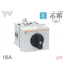 Przełączniki woltomierza napięcie fazowe i międzyfazowe 16A GX1666O48
