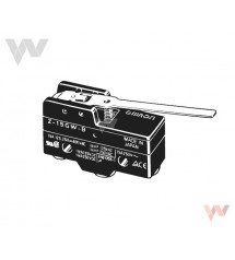 Wyłącznik krańcowy Z-15GW4-B 15A 0,5mm dźwignia zawiasowa niski opór