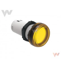 Lampka jednoczęściowa LED żółta , światło ciągłe 12VAC/DC LPMLA5