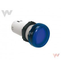 Lampka jednoczęściowa LED niebieska, światło ciągłe 12VAC/DC LPMLA6