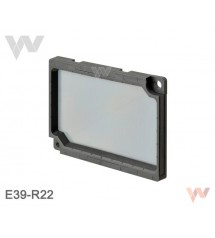 Reflektor E39-R22 55x40x5 mm, PBT i PMMA, potrójny mikroodbłyśnik