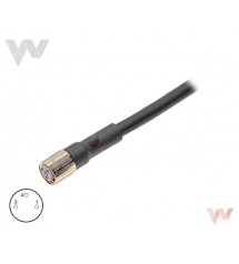 Kabel XS3F-M8PVC-3S 2M kab. PVC gniazdo 8mm 3-styki proste