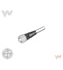 Kabel XS2F-D521-DG0-A 2M, gniazdo 12mm 5-styki, proste