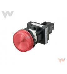 Wskaźnik świetlny M22N-BN-TRA-RD czerwony, płaski, LED, 100-120 VAC