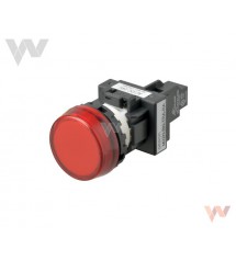 Wskaźnik świetlny M22N-BC-TRA-RD czerwony, płaski, LED, 100-120 VAC