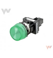 Wskaźnik świetlny M22N-BP-TGA-GD zielony, wysunięty, LED, 100-120 VAC