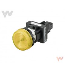 Wskaźnik świetlny M22N-BN-TYA-YD żółty, płaski, LED, 100-120 VAC