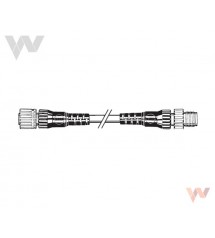 Kabel połączeniowy XS2W-D421-B81-F, gniazdo-wtyk złącza M12, 4-żył., 0.5 m