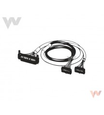 Kabel We/Wy - XW2Z-0100BH-L01, FCN40 do MIL20x2, L = 100 cm, prosty