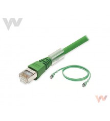 Kabel Ethernet XS6W-5PUR8SS200CM-G, Cat 5e, S/FTP, 4 pary, PUR, 2 m