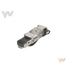 Wtyczki sieci Ethernet do montażu bez obudowy WM IE-PS-RJ45-FH-BK
