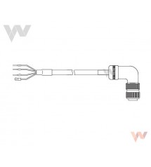 Kabel zasilania R88A-CAGB001-5SR-E, 1,5m, (do modeli bez hamulca)