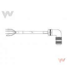 Kabel zasilania R88A-CAKC003SR-E, 3m, (do modeli bez hamulca)