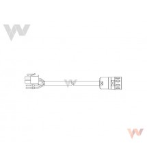 Kabel zasilania R7A-CAB001-5BR-DE, do serwomotorów z hamulcem, 1,5m