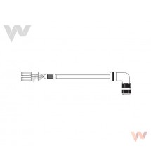 Kabel zasilania R88A-CA1E001-5SF-E, do serwomotorów bez hamulca, 1,5m