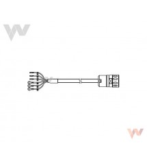 Kabel zasilania R88A-CAWB003-B-DE do serwomotor. 200V z hamulcem, 3m