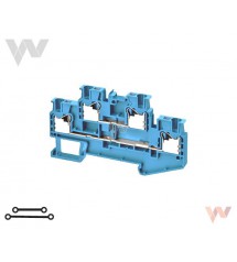 Przepustowa listwa zaciskowa XW5T-P2.5-1.1-2BL, DIN, 2.5mm², kolor niebieski