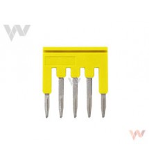 Zworka XW5S-P1.5-5YL, 1 mm², 5 biegunów, kolor żółty