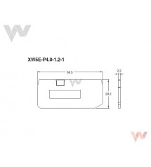 Pokrywa końcowa XW5E-P4.0-1.2-1 dla listwy XW5