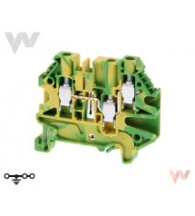Zacisk uziemiający XW5G-S4.0-1.2-1, DIN, 4 mm², kolor zielono-żółty