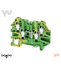 Zacisk uziemiający XW5G-S4.0-2.2-1, DIN, 4 mm², kolor zielono-żółty