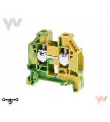 Zacisk uziemiający XW5G-S10-1.1-1, DIN, 10 mm², kolor zielono-żółty