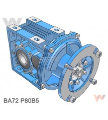 Przekładnia walcowo-stożkowa BA72 z przyłączem IEC P80B5