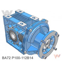 Przekładnia walcowo-stożkowa BA72 z przyłączem IEC P100/112B14