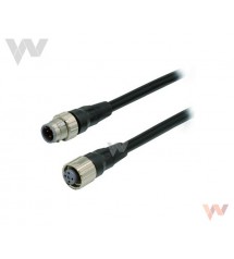 Kabel XS5W-D421-D81-X 2m 4-styki proste M12 Smartclick 2 końcówki