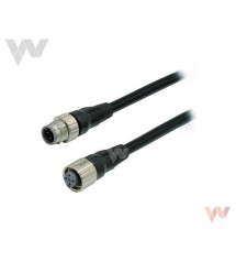 Kabel  XS5W-D421-C81-XR 1m 4-styki proste M12 Smartclick 2 końcówki